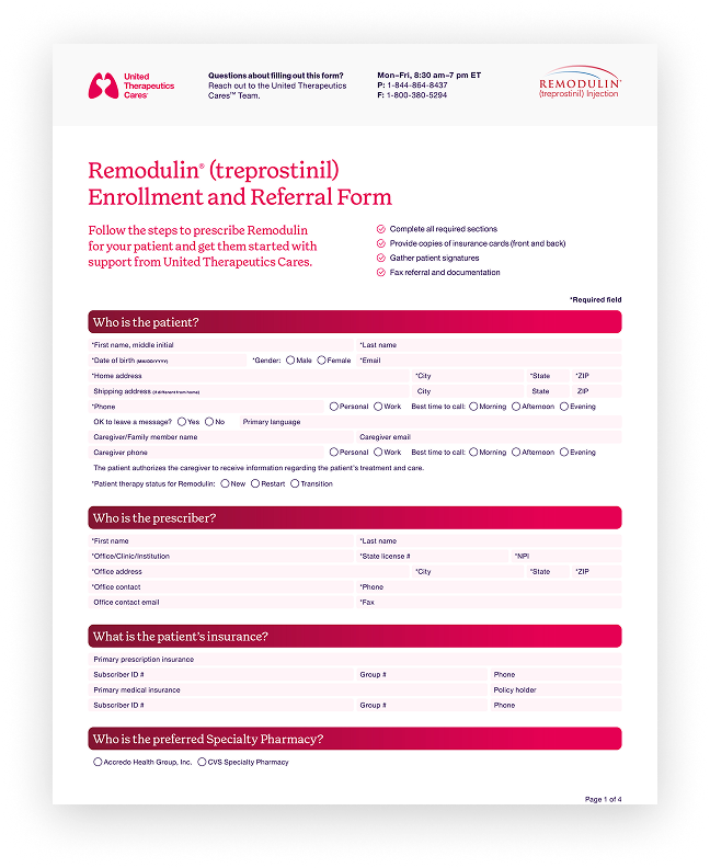 Remodulin Referral Form