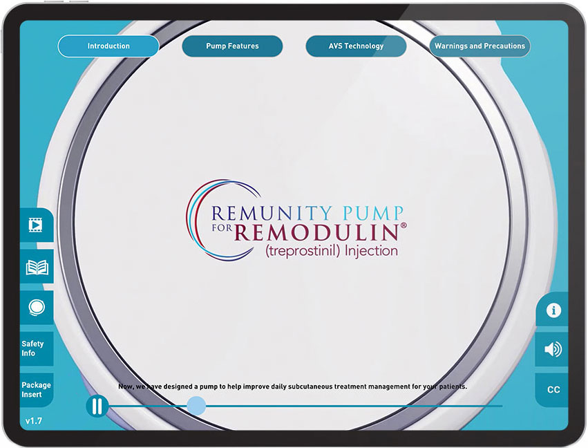 Remunity Pump Remodulin (treprostinil injection)